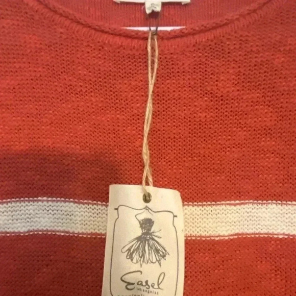 Easel Red White Blue Stars sweater top - Picture 5 of 6